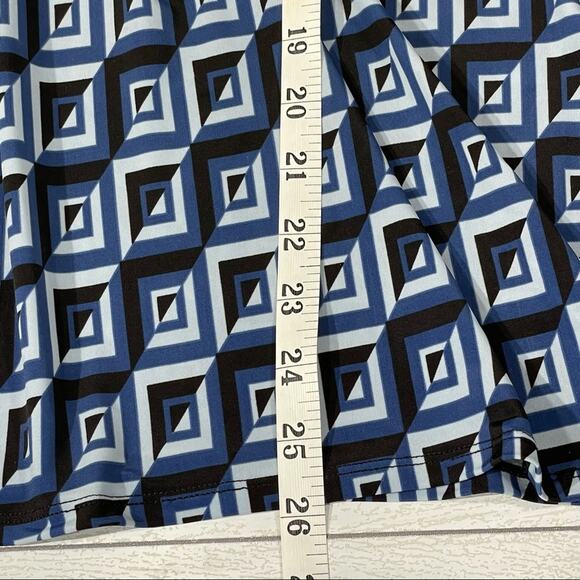 JW Blue Abstract Print Shirt Stylish & Unique Design Size XL - Picture 3 of 10